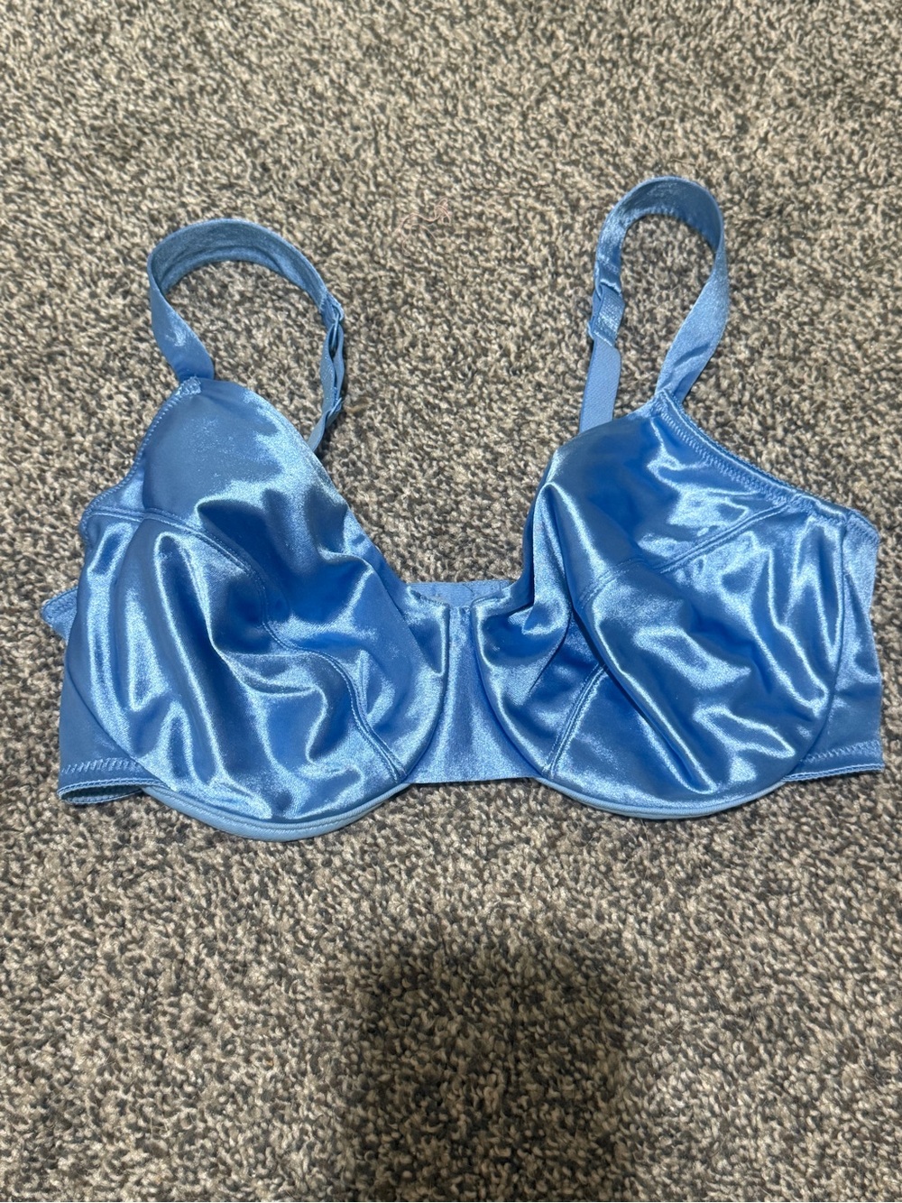 Victoria's Secret Shiny Satin Underwire Bra in Blue